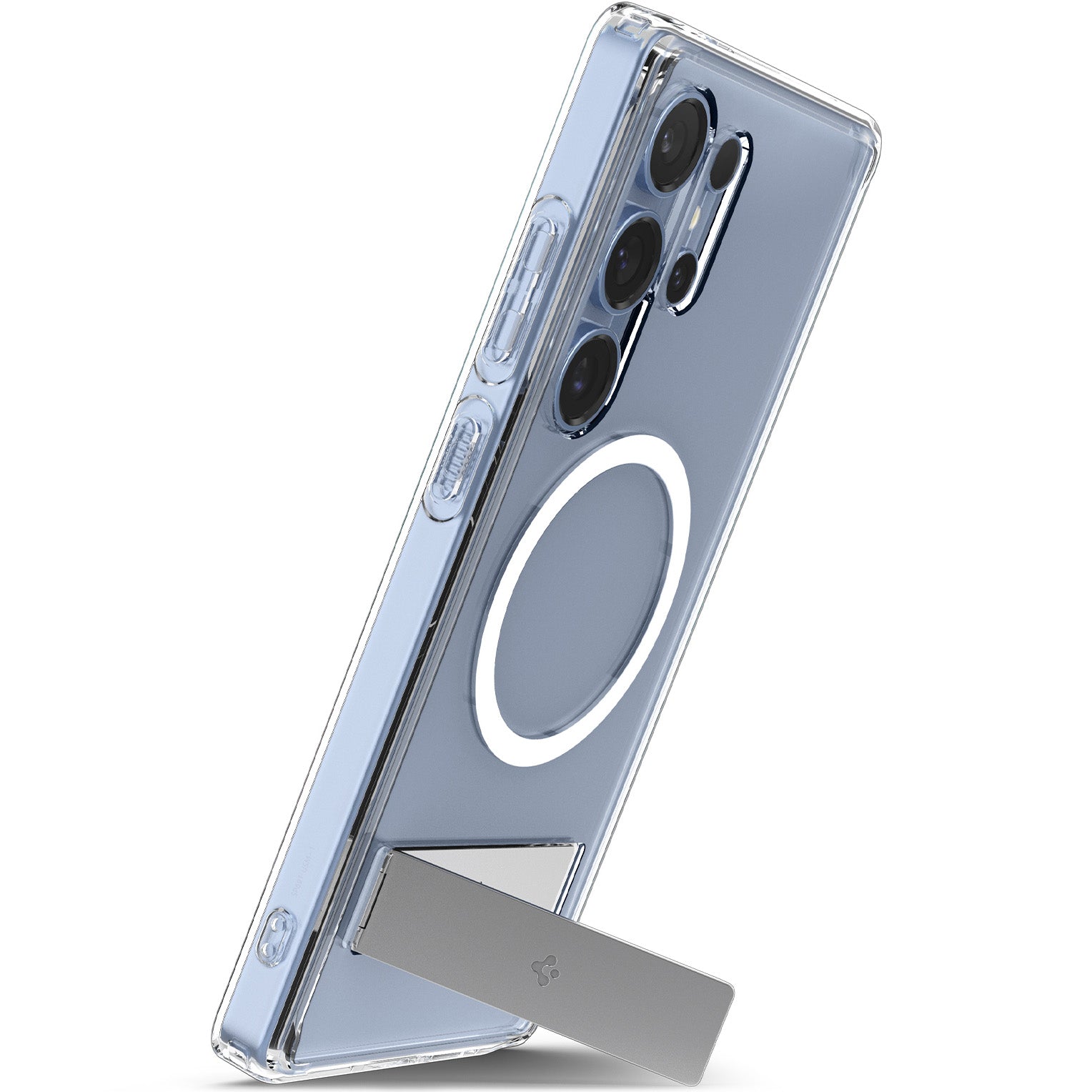 Handyhülle für Galaxy S25 Ultra, Spigen Ultra Hybrid S Mag mit MagSafe, Transparent-Weiß