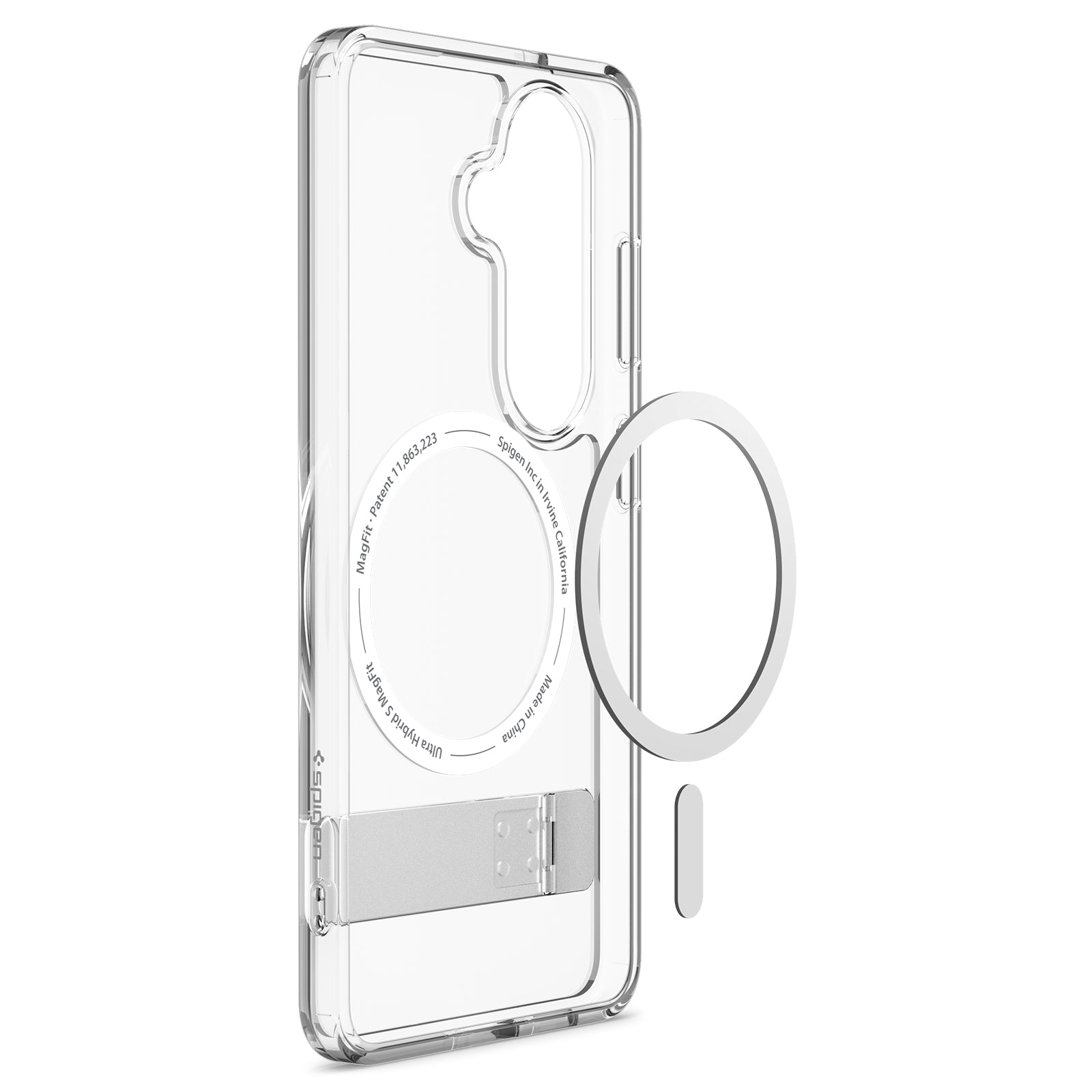 Handyhülle für Galaxy S26 Plus, Spigen Ultra Hybrid S Mag mit MagSafe, Transparent-Weiß