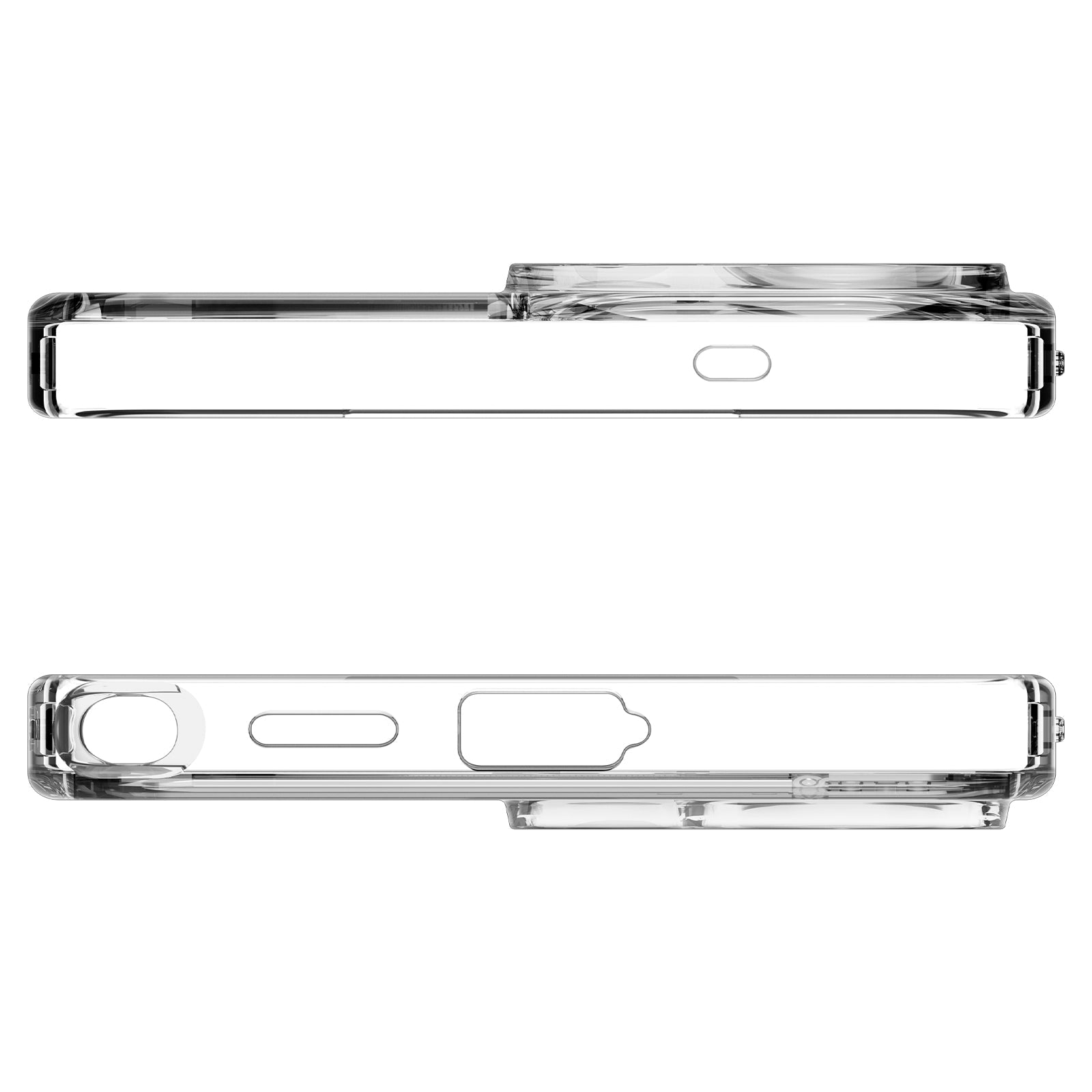 Handyhülle für Galaxy S26 Ultra, Spigen Ultra Hybrid S Mag mit MagSafe, Transparent-Weiß