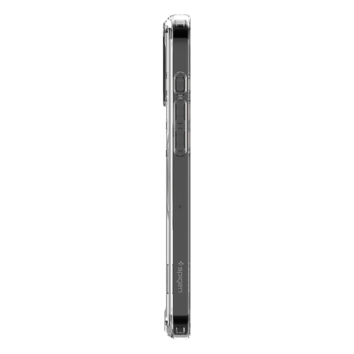 Handyhülle für iPhone 16 Pro Max, Spigen Ultra Hybrid S Mag mit MagSafe, Transparent-Weiß
