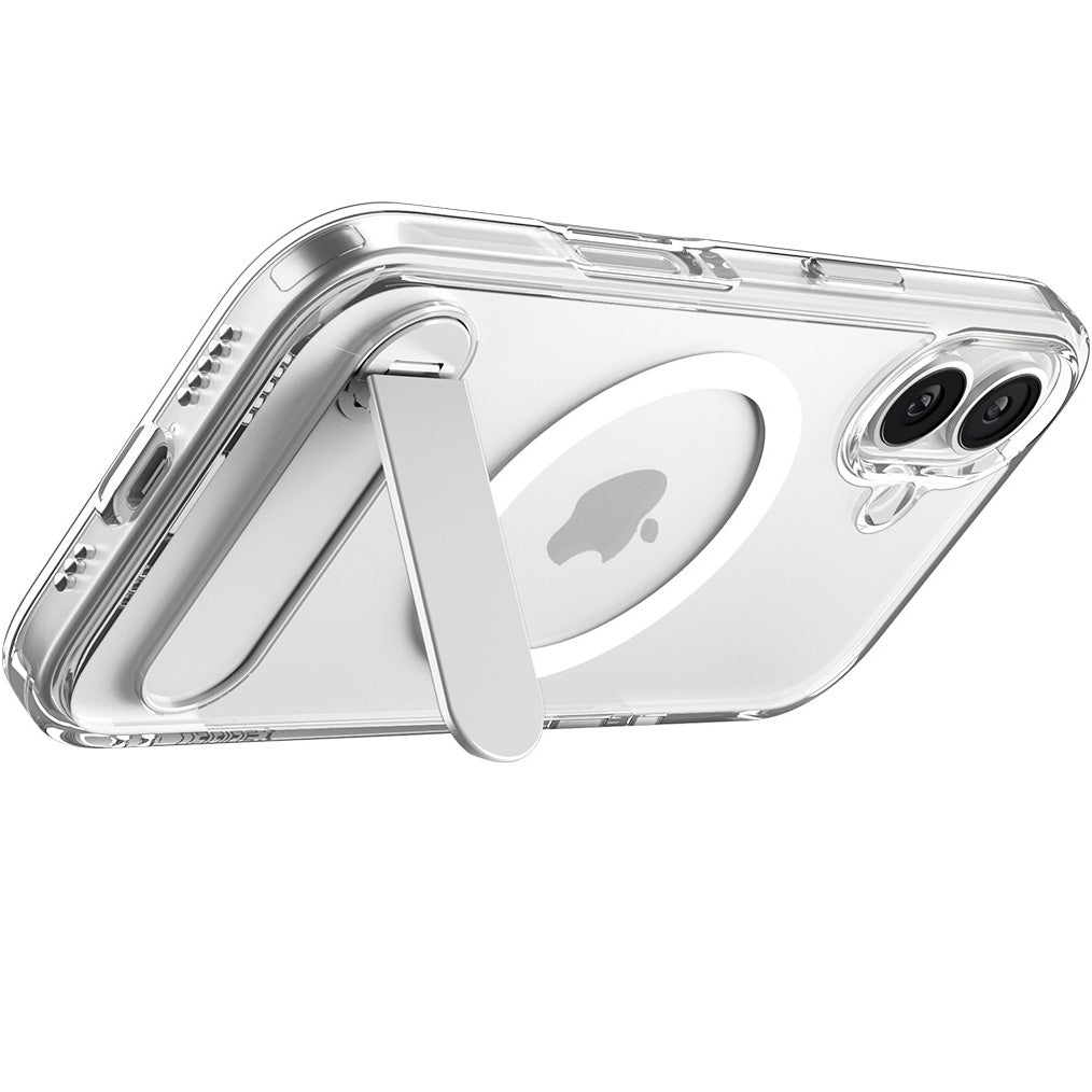 Handyhülle für iPhone 17, Spigen Ultra Hybrid S Mag mit MagSafe, Transparent-Weiß
