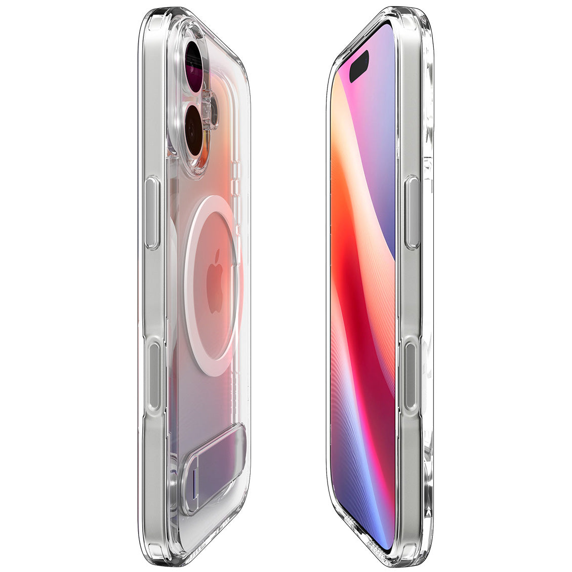Handyhülle für iPhone 17, Spigen Ultra Hybrid S Mag mit MagSafe, Transparent-Weiß