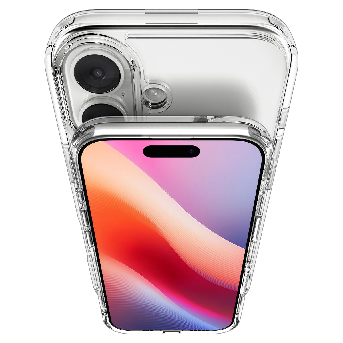 Handyhülle für iPhone 17, Spigen Ultra Hybrid S Mag mit MagSafe, Transparent-Weiß