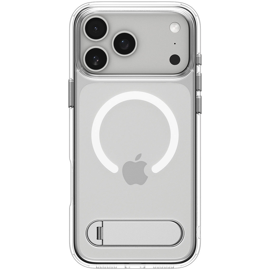 Handyhülle für iPhone 17 Pro Max, Spigen Ultra Hybrid S Mag mit MagSafe, Transparent-Weiß