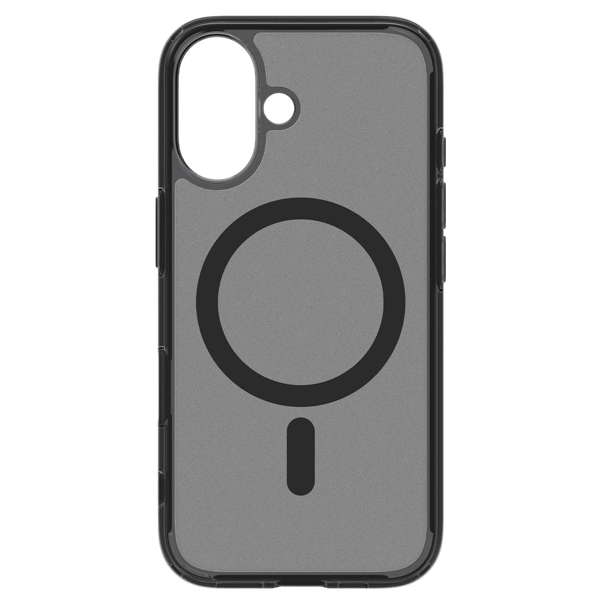 Handyhülle für iPhone 16, Spigen Ultra Hybrid T Mag (CC) mit MagSafe, Durchscheinend-Schwarz