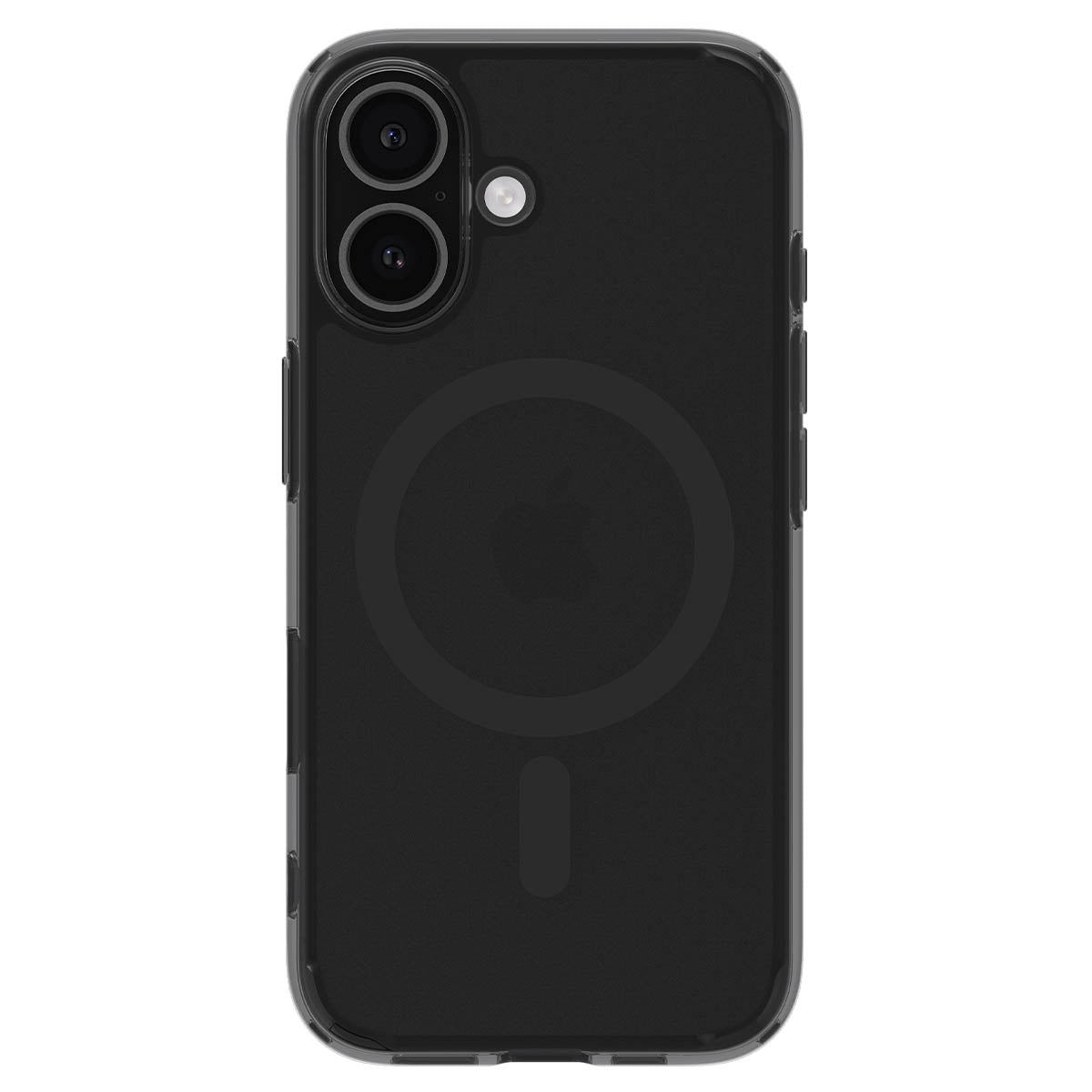 Handyhülle für iPhone 16, Spigen Ultra Hybrid T Mag (CC) mit MagSafe, Durchscheinend-Schwarz