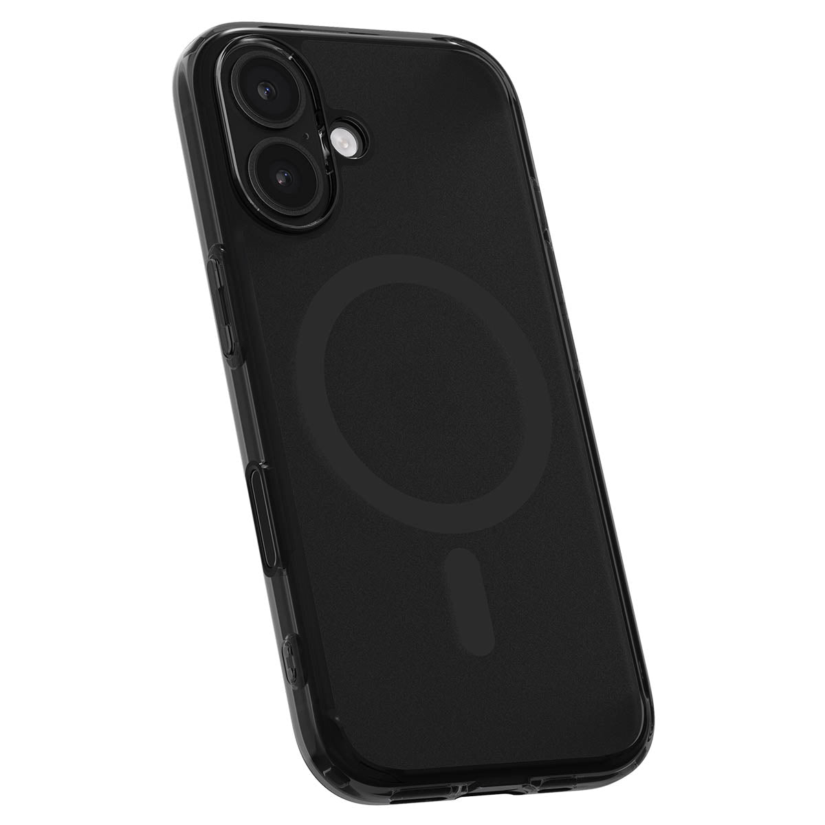 Handyhülle für iPhone 16, Spigen Ultra Hybrid T Mag (CC) mit MagSafe, Durchscheinend-Schwarz