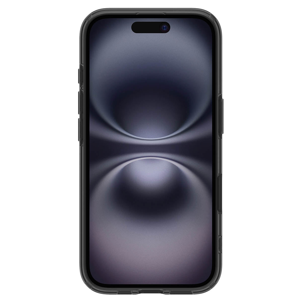 Handyhülle für iPhone 16, Spigen Ultra Hybrid T Mag (CC) mit MagSafe, Durchscheinend-Schwarz