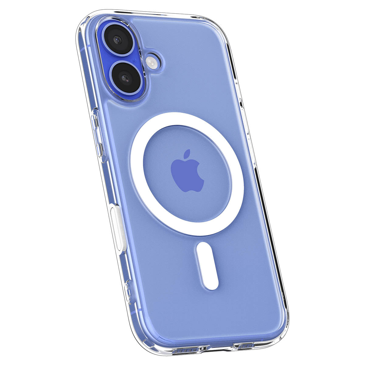 Handyhülle für iPhone 16, Spigen Ultra Hybrid T Mag (CC) mit MagSafe, Transparent-Weiß