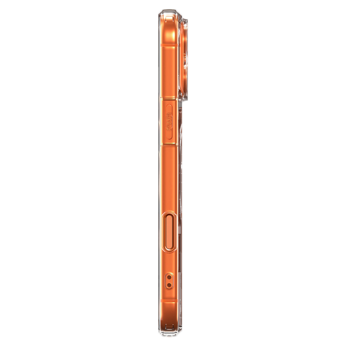 Handyhülle für iPhone 17 Pro, Spigen Ultra Hybrid T Mag (CC) mit MagSafe, Transparent-Orange