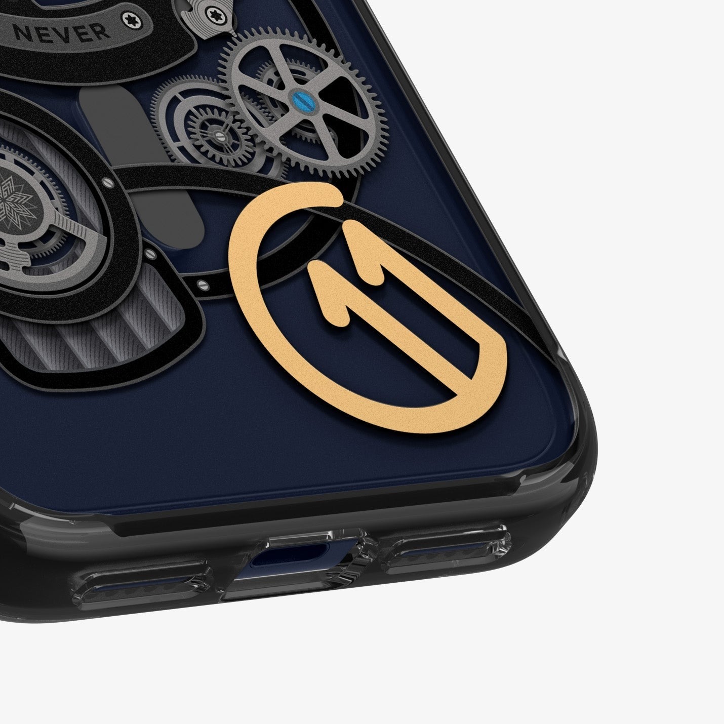 Handyhülle für iPhone 17 Pro, Spigen Ultra Hybrid T Mag (CC) mit MagSafe, Transparent-Gemustert (C11 Chronos)