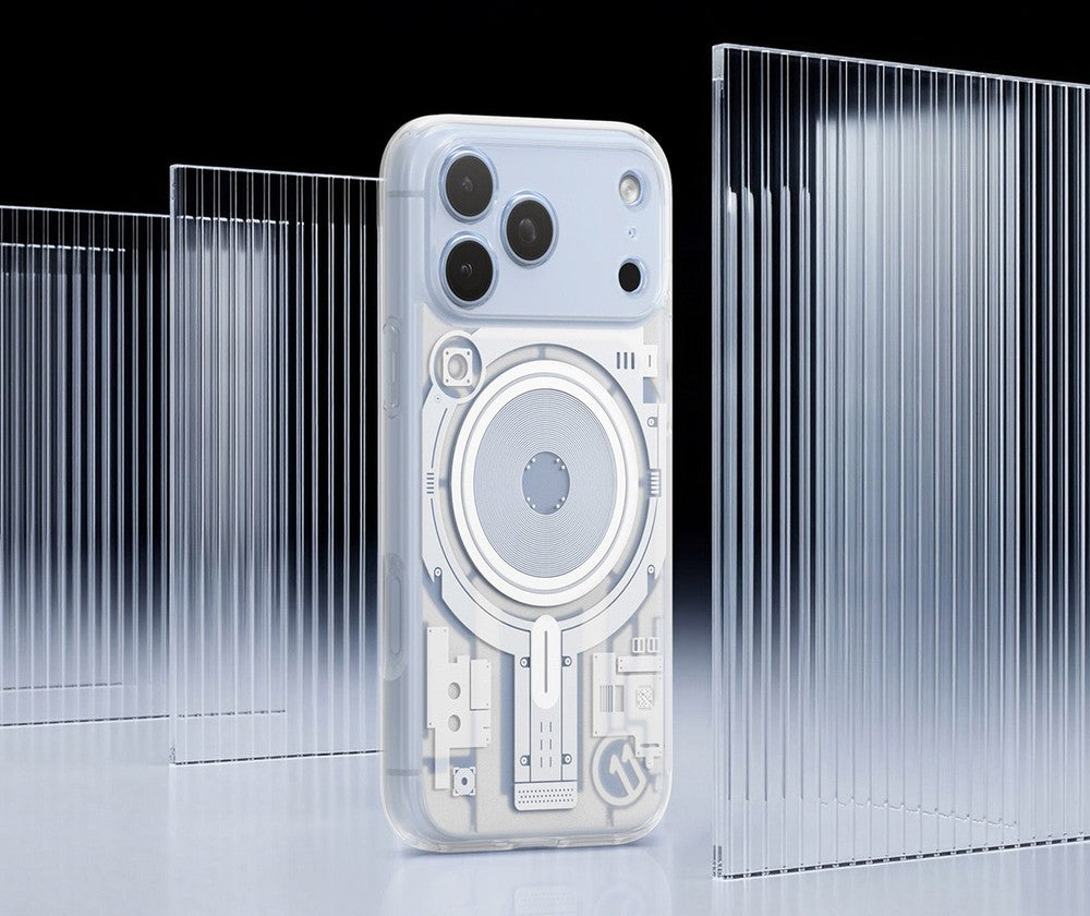 Handyhülle für iPhone 18 Pro / 17 Pro, Spigen Ultra Hybrid T Mag (CC) mit MagSafe, Transparent-Gemustert (C11 Element) (3/10)