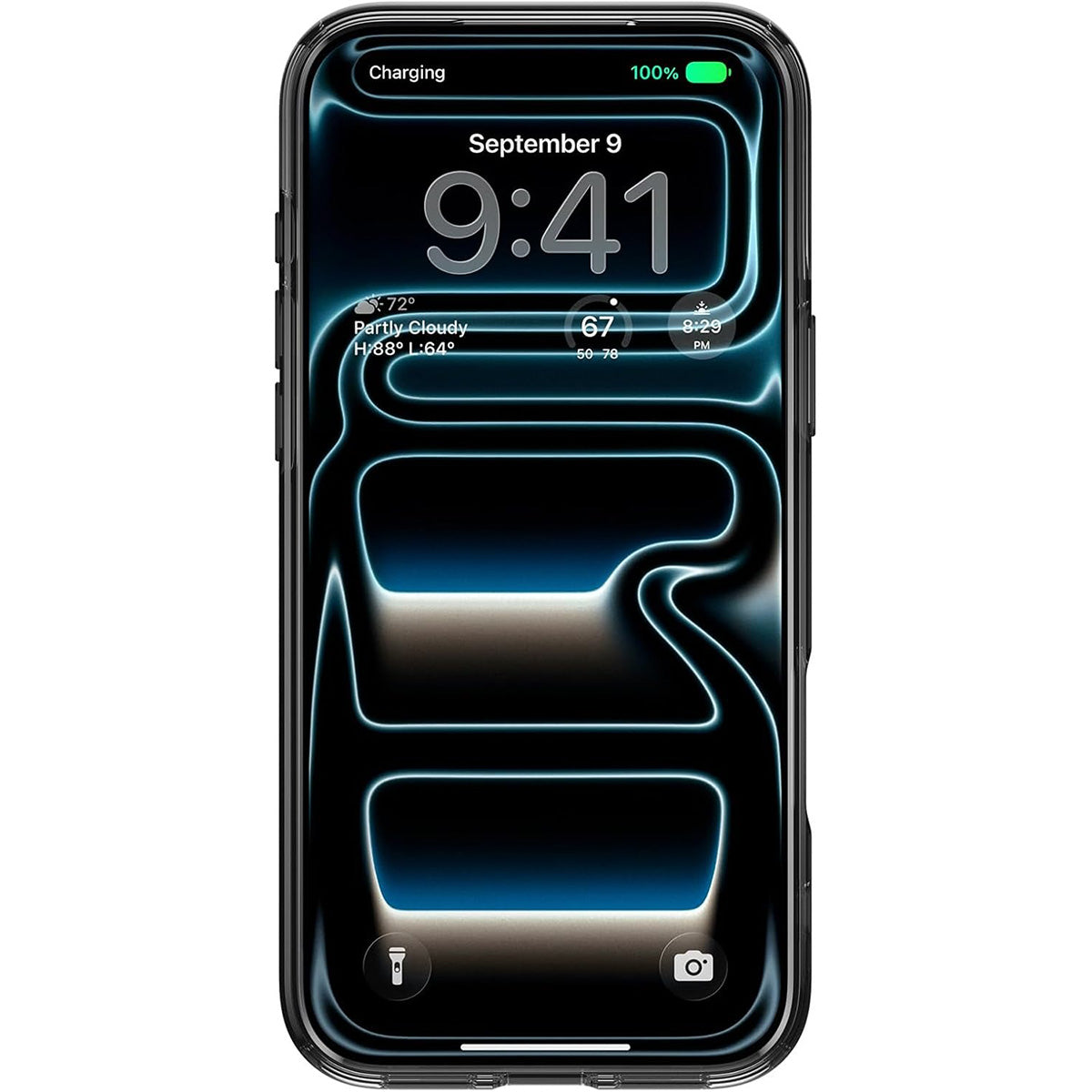 Handyhülle für iPhone 17 Pro, Spigen Ultra Hybrid T Mag (CC) mit MagSafe, Transparent-Gemustert (C11 Nocturne)