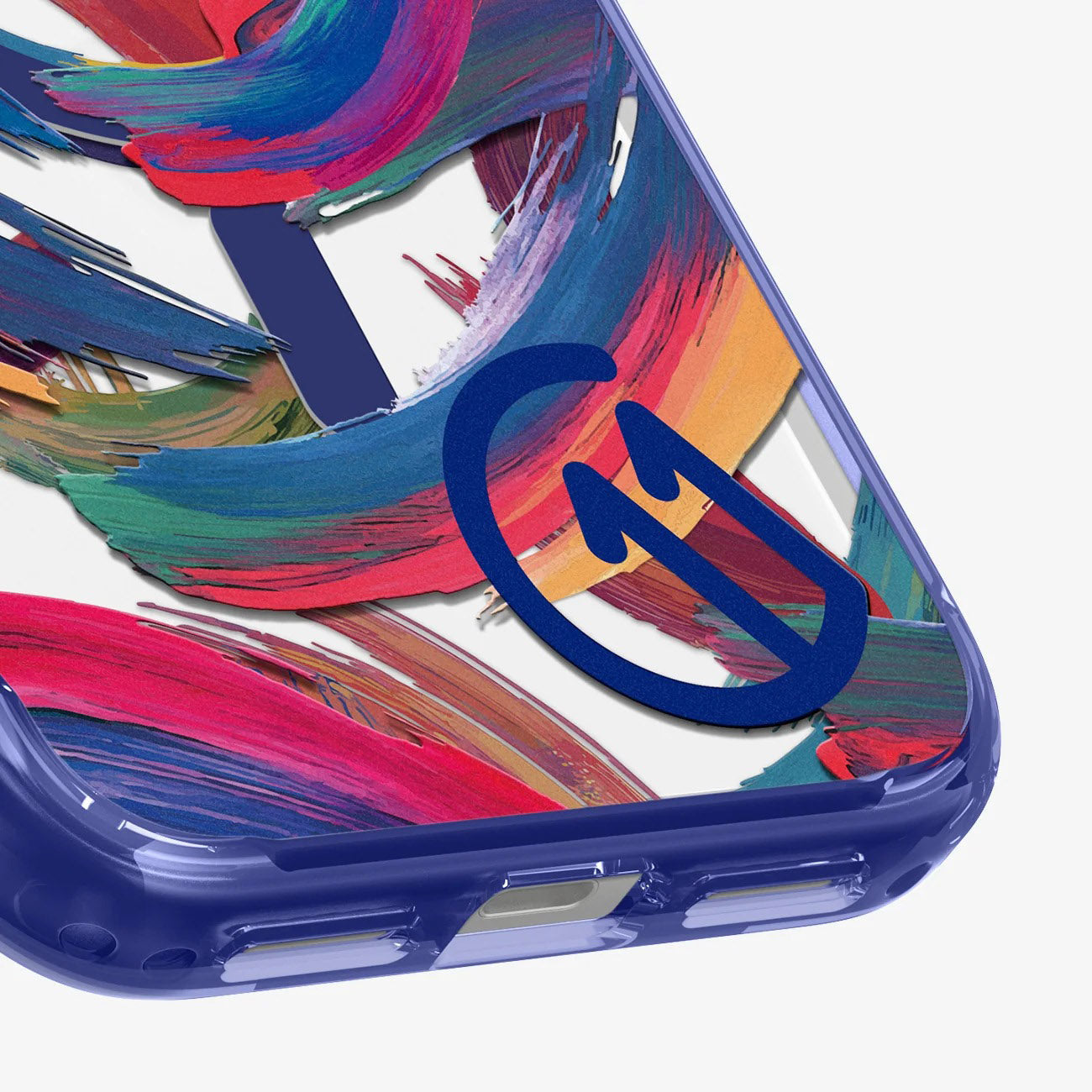 Handyhülle für iPhone 17 Pro Max, Spigen Ultra Hybrid T Mag (CC) mit MagSafe, Blau-Gemustert (C11 Palette)