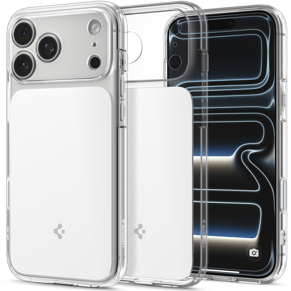 Handyhülle für iPhone 18 Pro Max, Spigen Ultra Hybrid T Mag (CC) mit MagSafe, Transparent-Weiß (1/15)