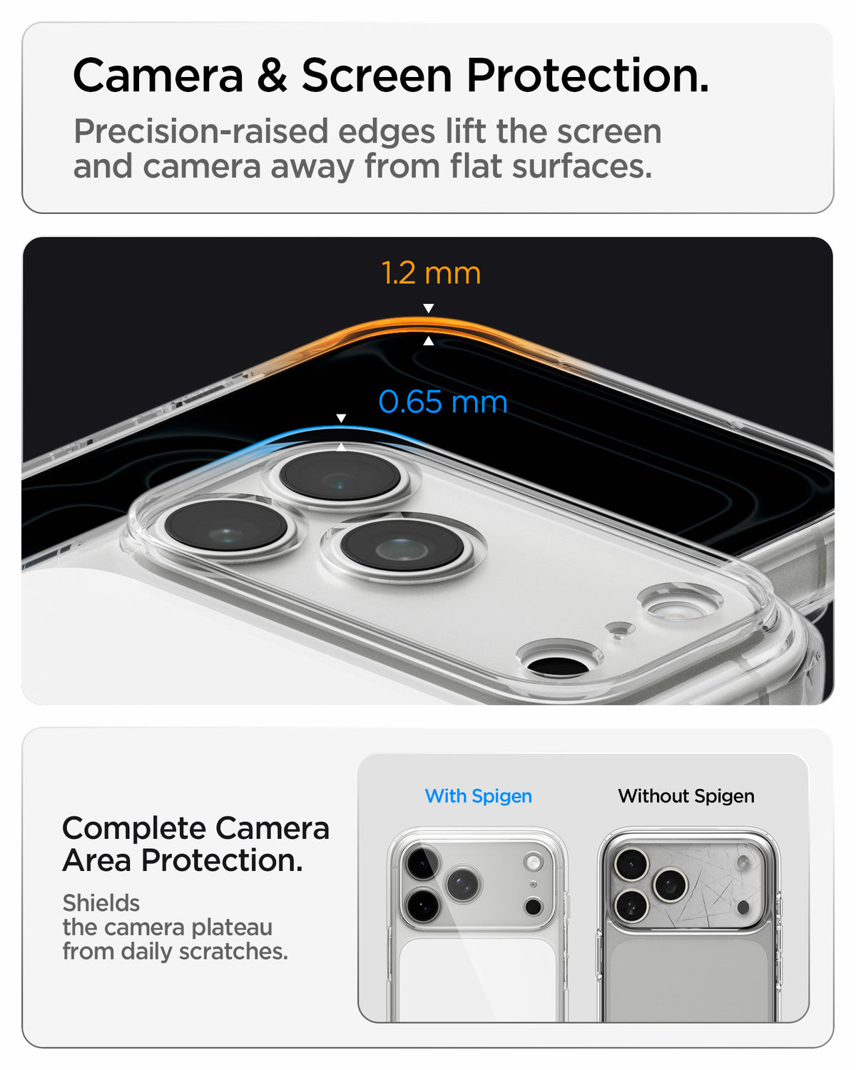 Handyhülle für iPhone 18 Pro Max, Spigen Ultra Hybrid T Mag (CC) mit MagSafe, Transparent-Weiß (2/15)