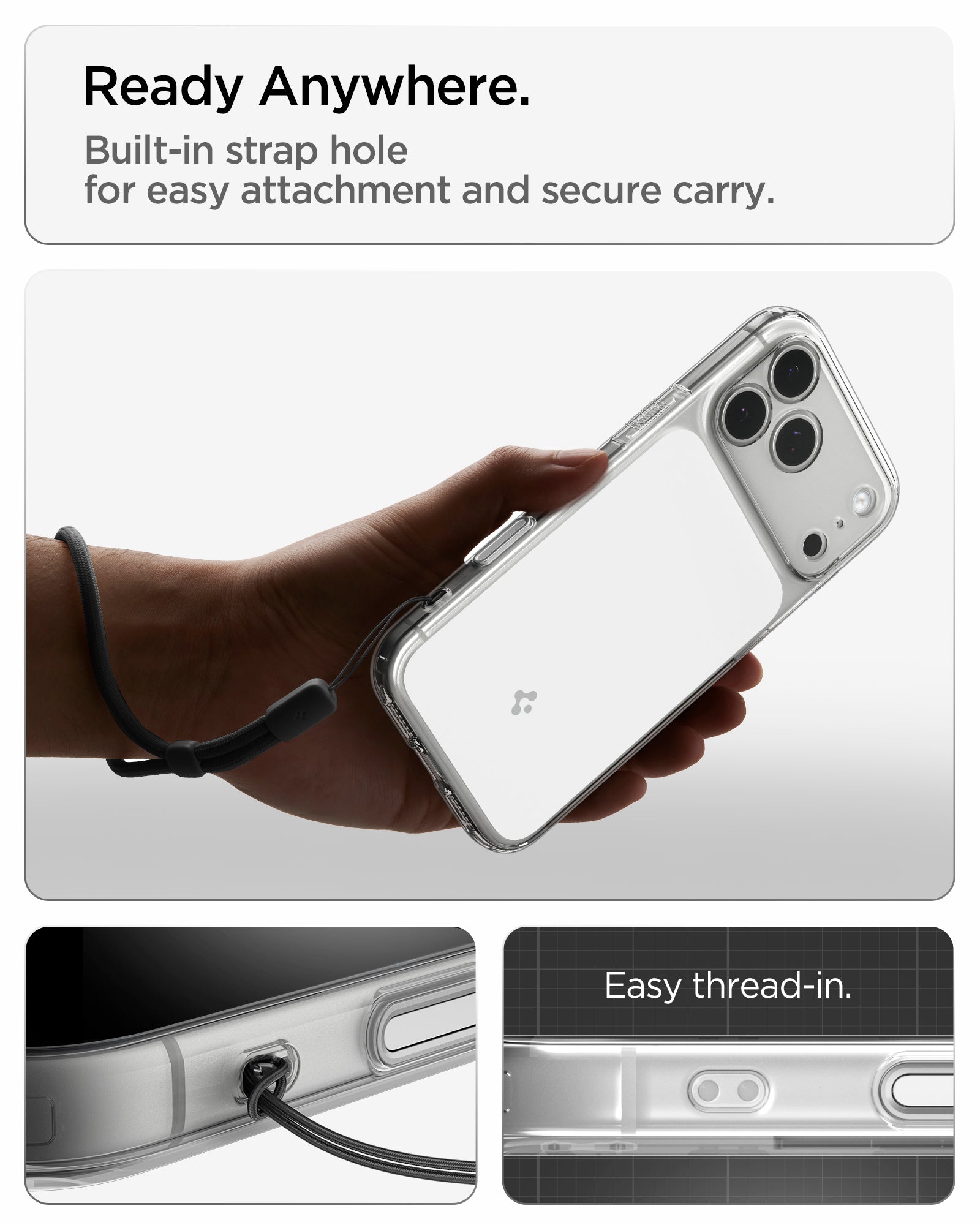 Handyhülle für iPhone 18 Pro Max, Spigen Ultra Hybrid T Mag (CC) mit MagSafe, Transparent-Weiß (8/15)