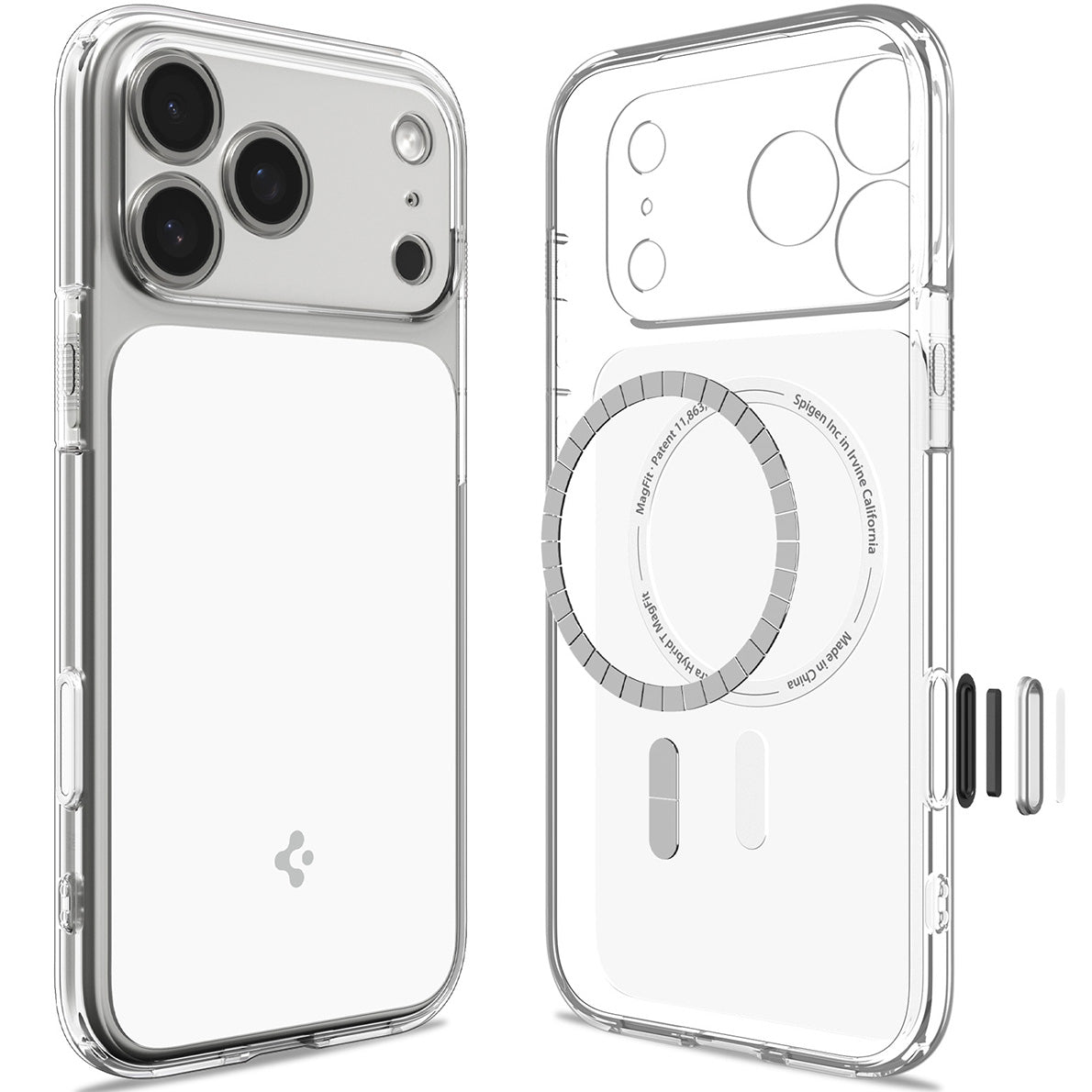 Handyhülle für iPhone 18 Pro Max, Spigen Ultra Hybrid T Mag (CC) mit MagSafe, Transparent-Weiß (9/15)