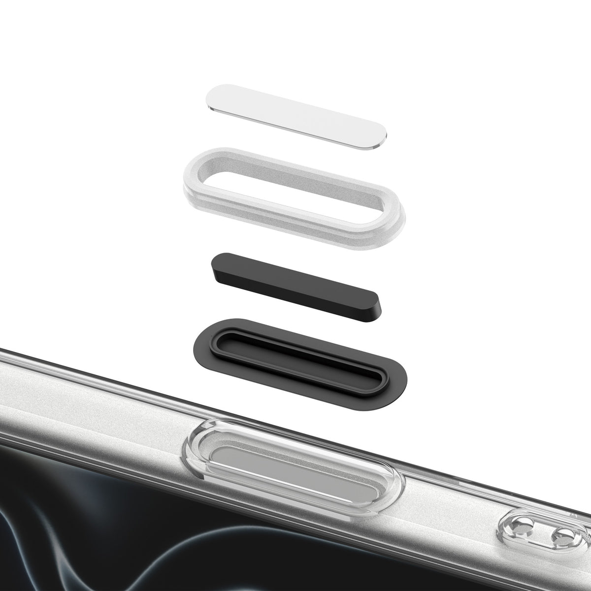 Handyhülle für iPhone 18 Pro Max, Spigen Ultra Hybrid T Mag (CC) mit MagSafe, Transparent-Weiß (14/15)