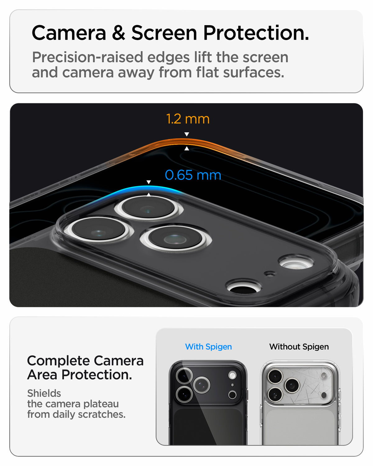 Handyhülle für iPhone 18 Pro Max, Spigen Ultra Hybrid T Mag (CC) mit MagSafe, Rauchfarben-Schwarz (2/15)