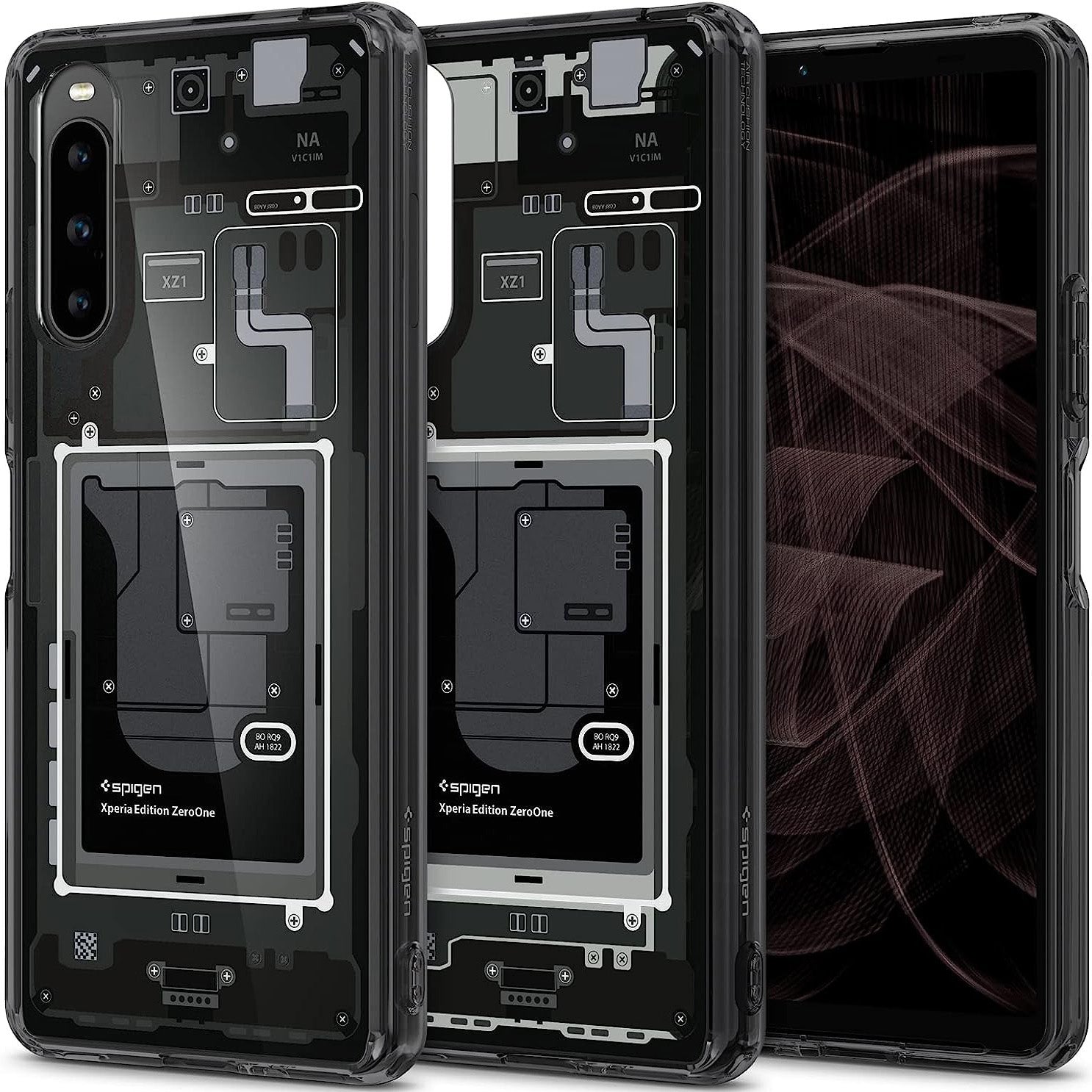 Schutzhülle Spigen Ultra Hybrid für Xperia 10 V, Rauchfarben-Grau (Zero One)