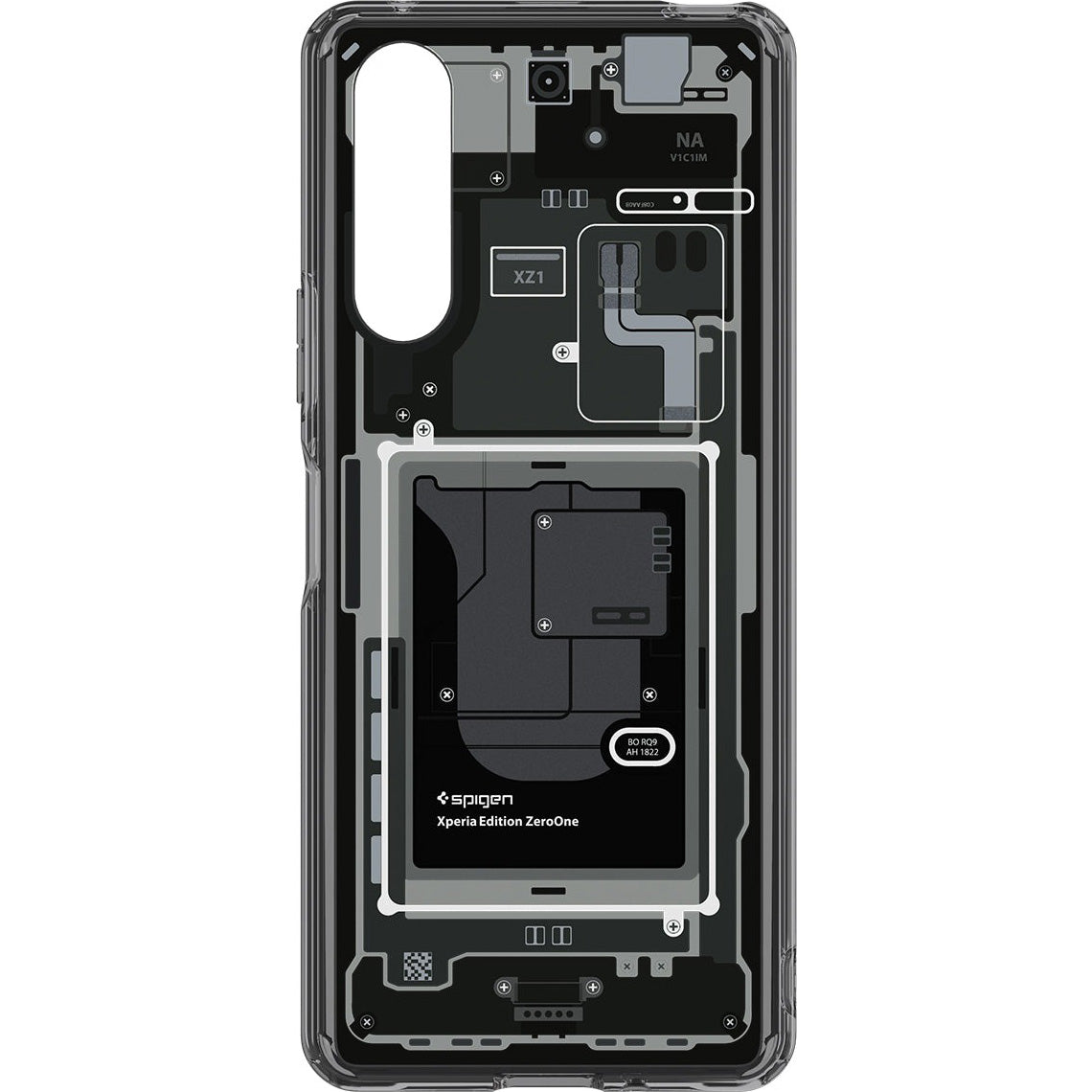 Schutzhülle Spigen Ultra Hybrid für Xperia 10 V, Rauchfarben-Grau (Zero One)