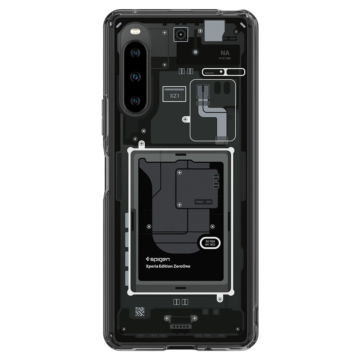 Schutzhülle Spigen Ultra Hybrid für Xperia 10 V, Rauchfarben-Grau (Zero One)