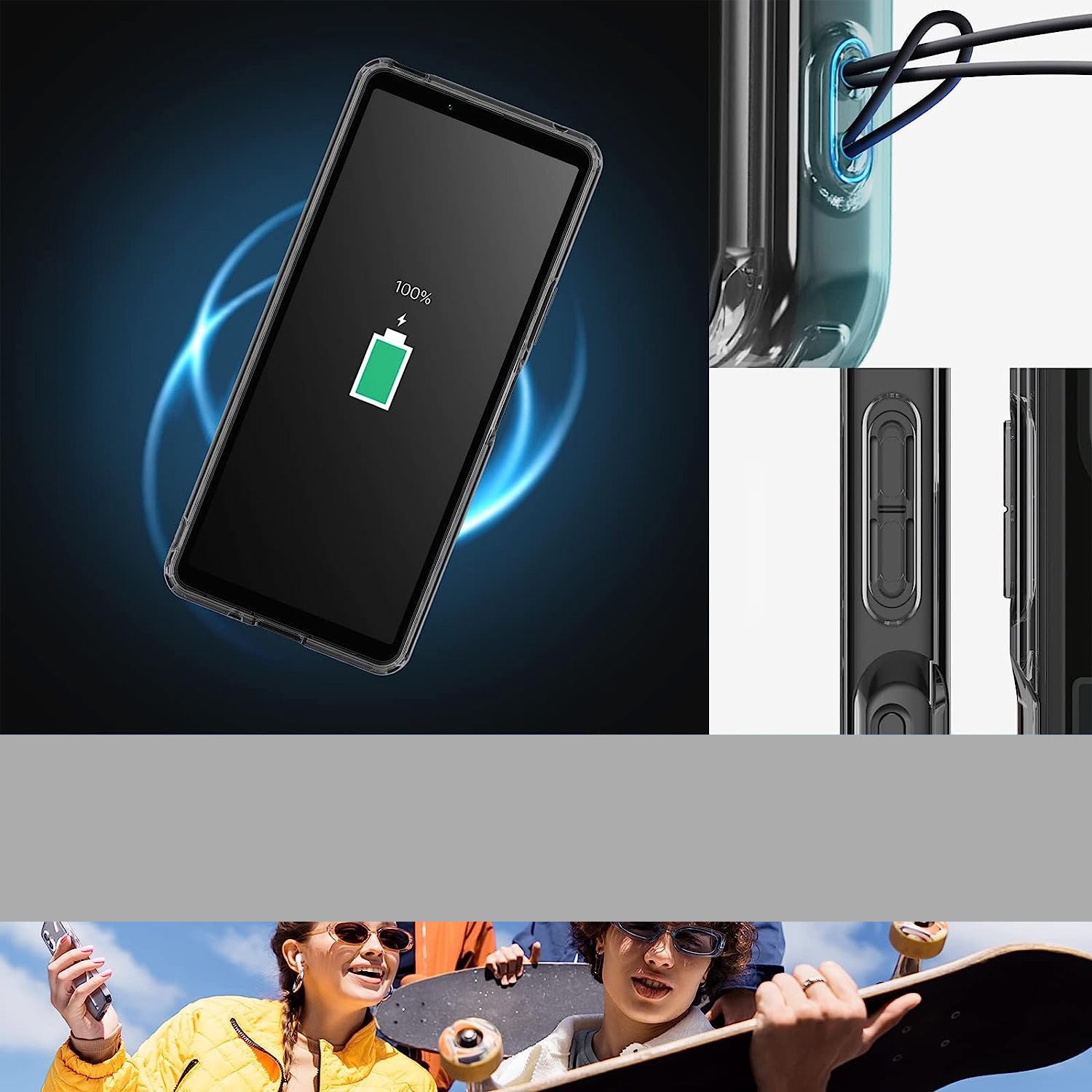 Schutzhülle Spigen Ultra Hybrid für Xperia 10 V, Rauchfarben-Grau (Zero One)