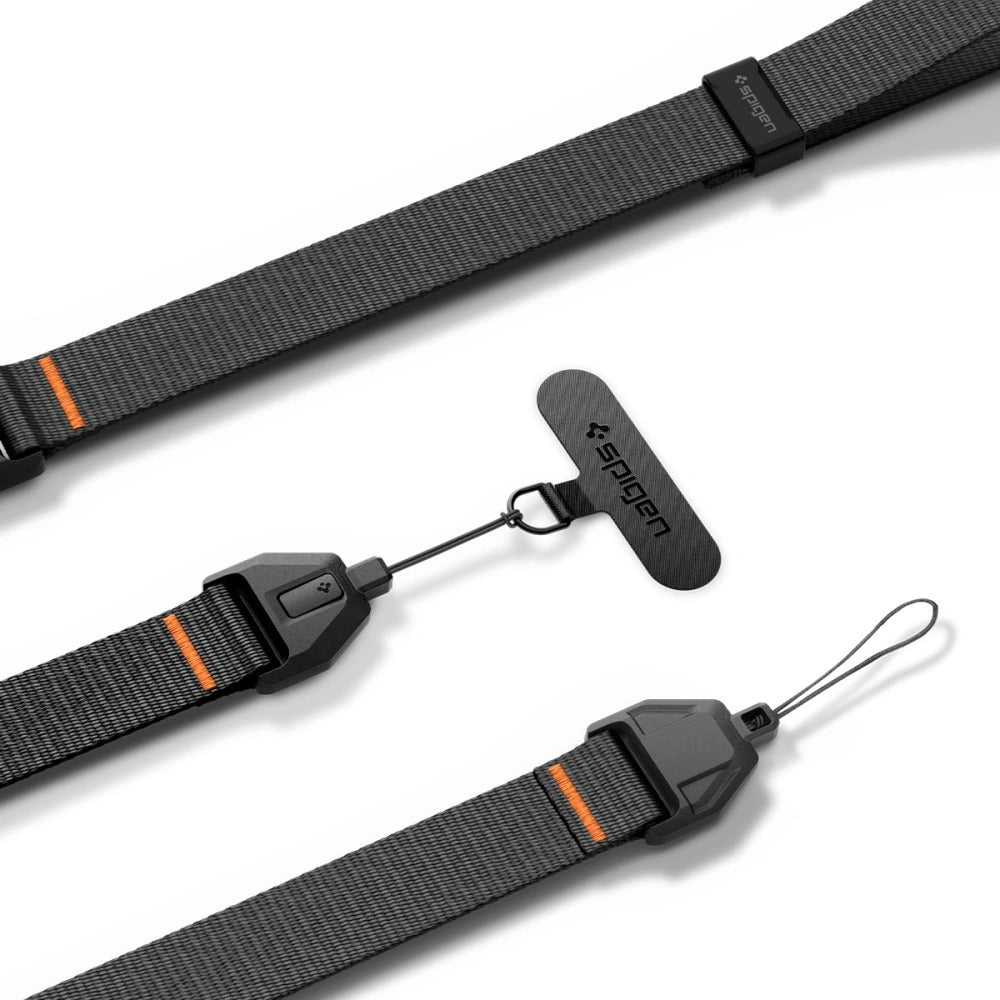 Handgelenkband für das Handy, Spigen Lanyard Strap Wrist, Schwarz