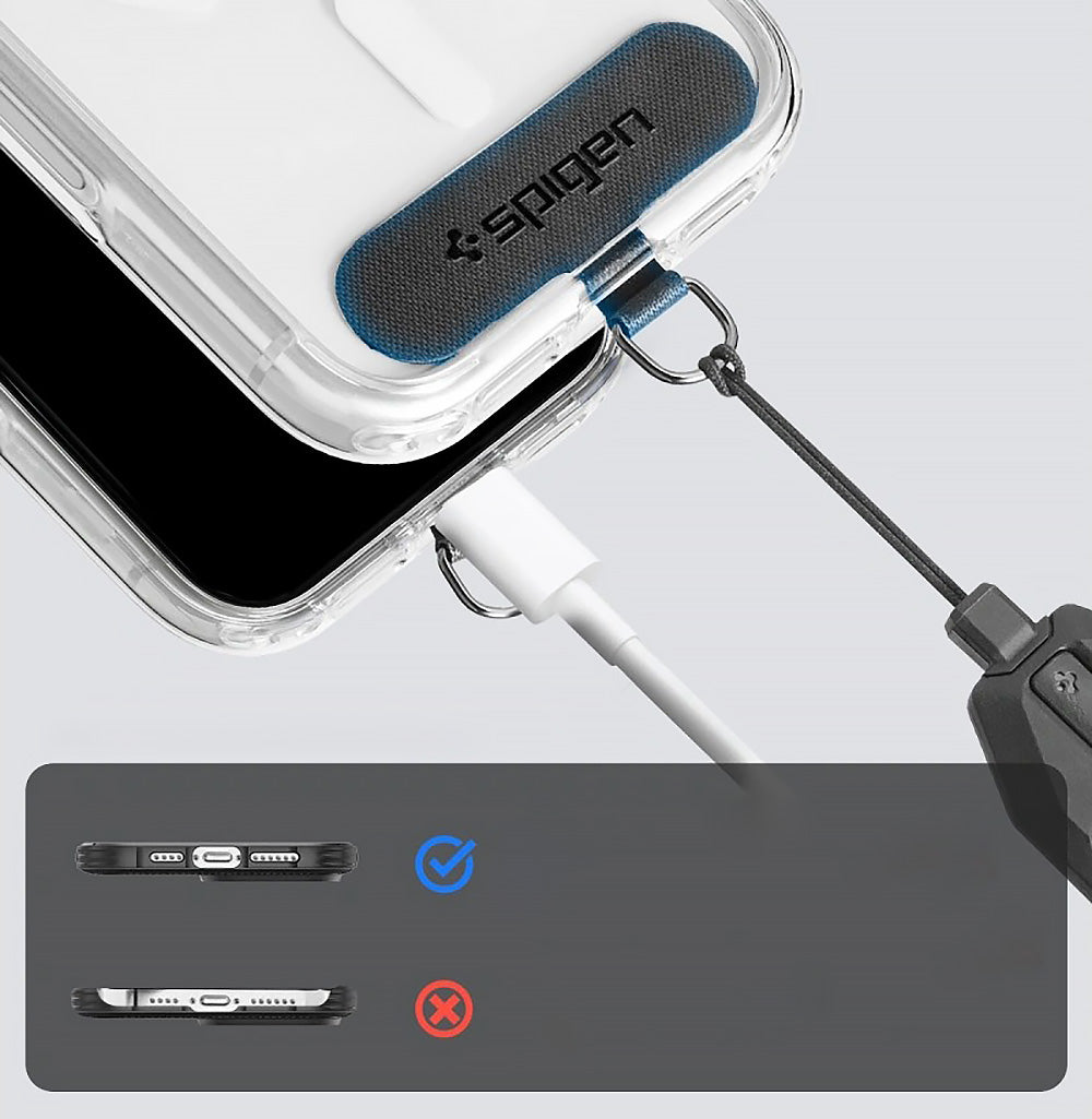 Handgelenkband für das Handy, Spigen Lanyard Strap Wrist, Schwarz