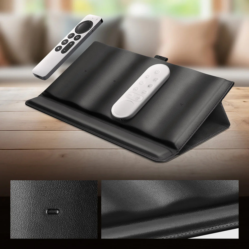 Magnetischer Halter und Organizer für Fernbedienungen, Spigen Universal Remote Control Stand, Schwarz