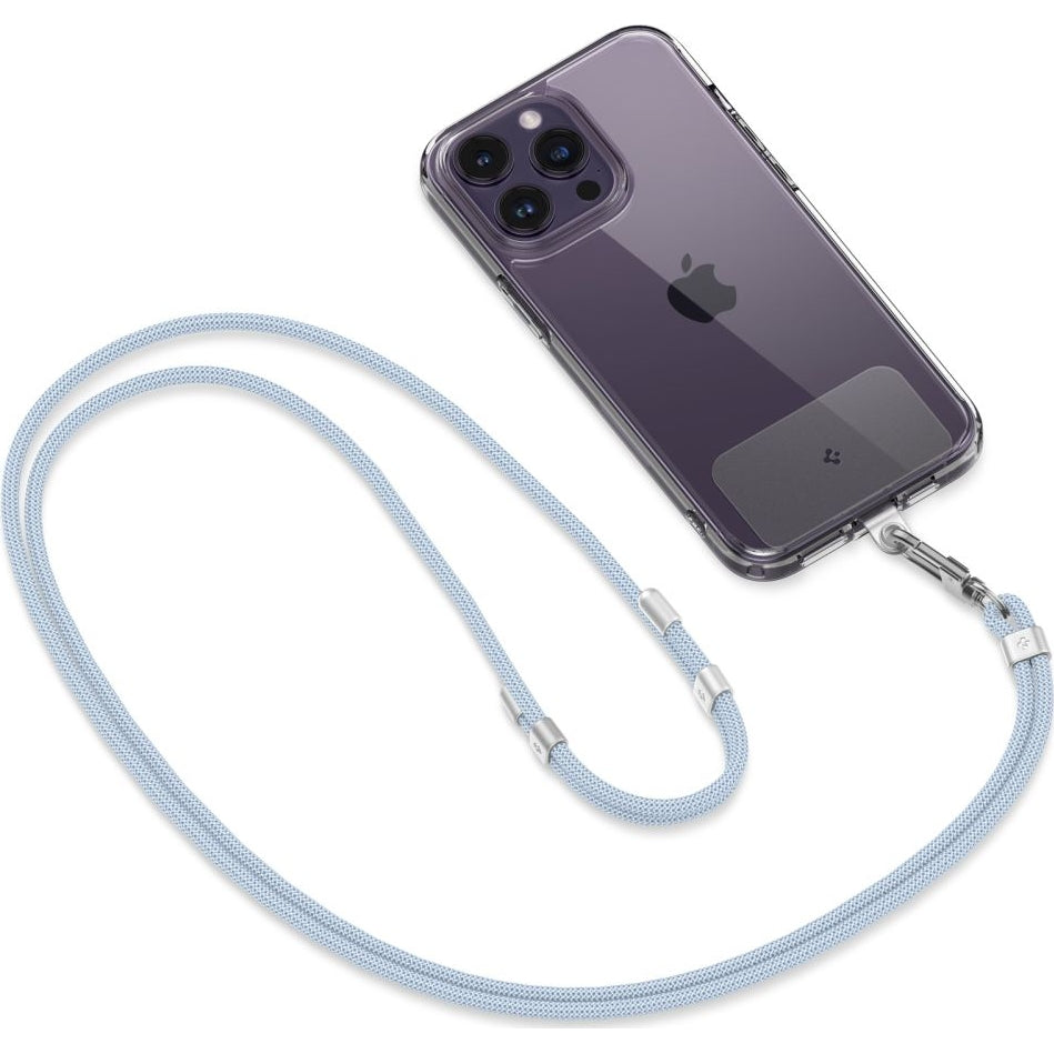Handy-Schlüsselband, Spigen Crossbody Strap + Wrist Strap + ConTag, Blau