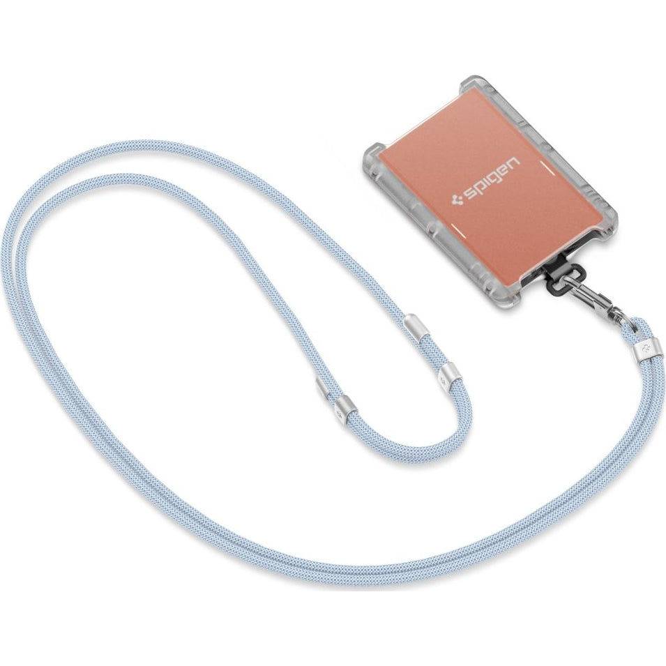 Handy-Schlüsselband, Spigen Crossbody Strap + Wrist Strap + ConTag, Blau