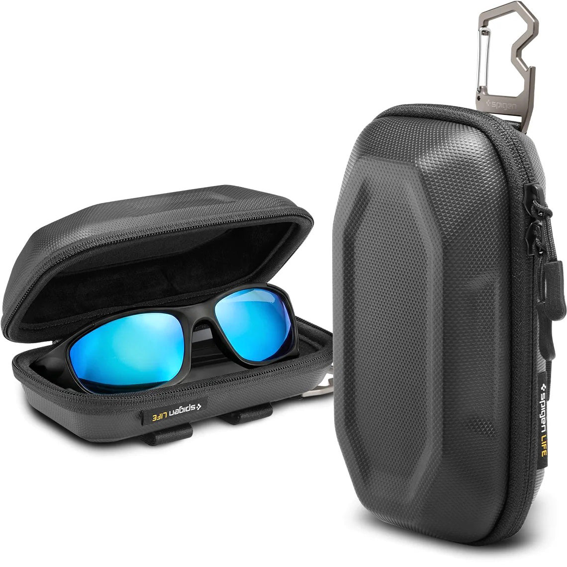 Brillenetui für Sonnenbrillen Spigen Universal Sunglass Case, Schwarz