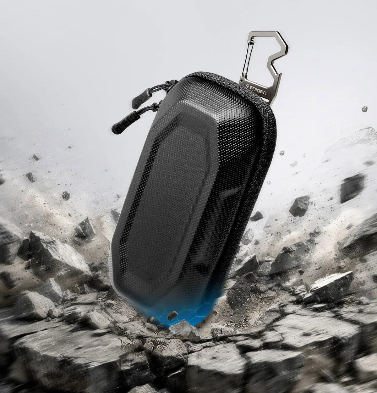 Brillenetui für Sonnenbrillen Spigen Universal Sunglass Case, Schwarz