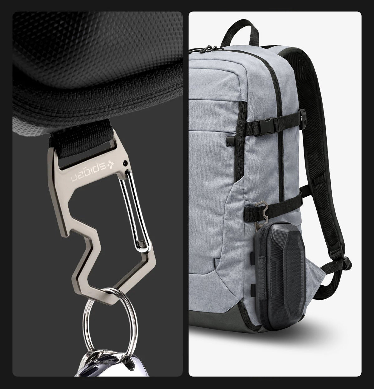 Brillenetui für Sonnenbrillen Spigen Universal Sunglass Case, Schwarz