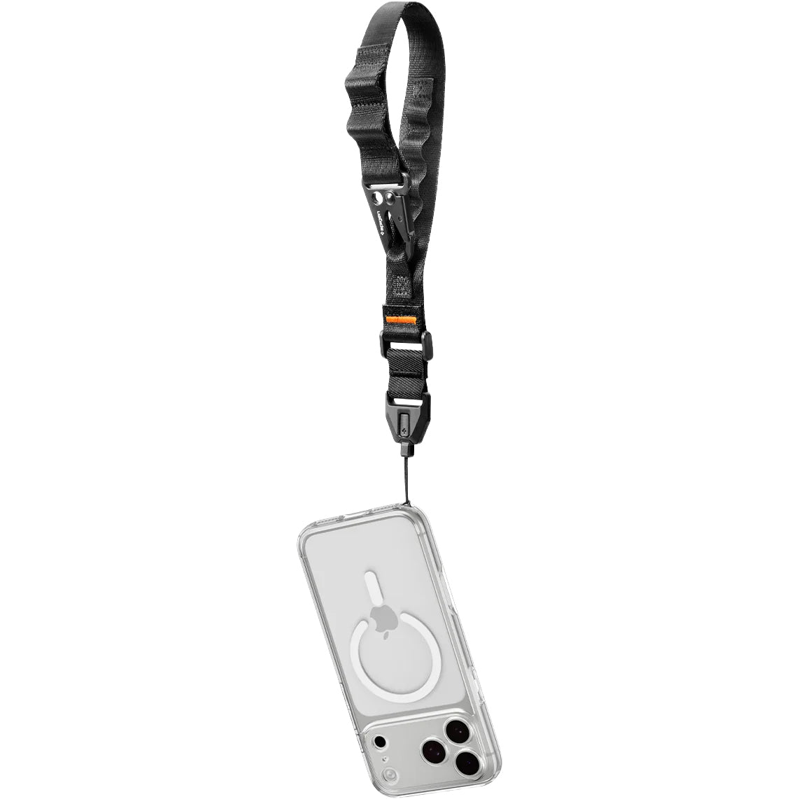 Handyband mit Handschlaufe, Spigen Lanyard DA30S, Schwarz