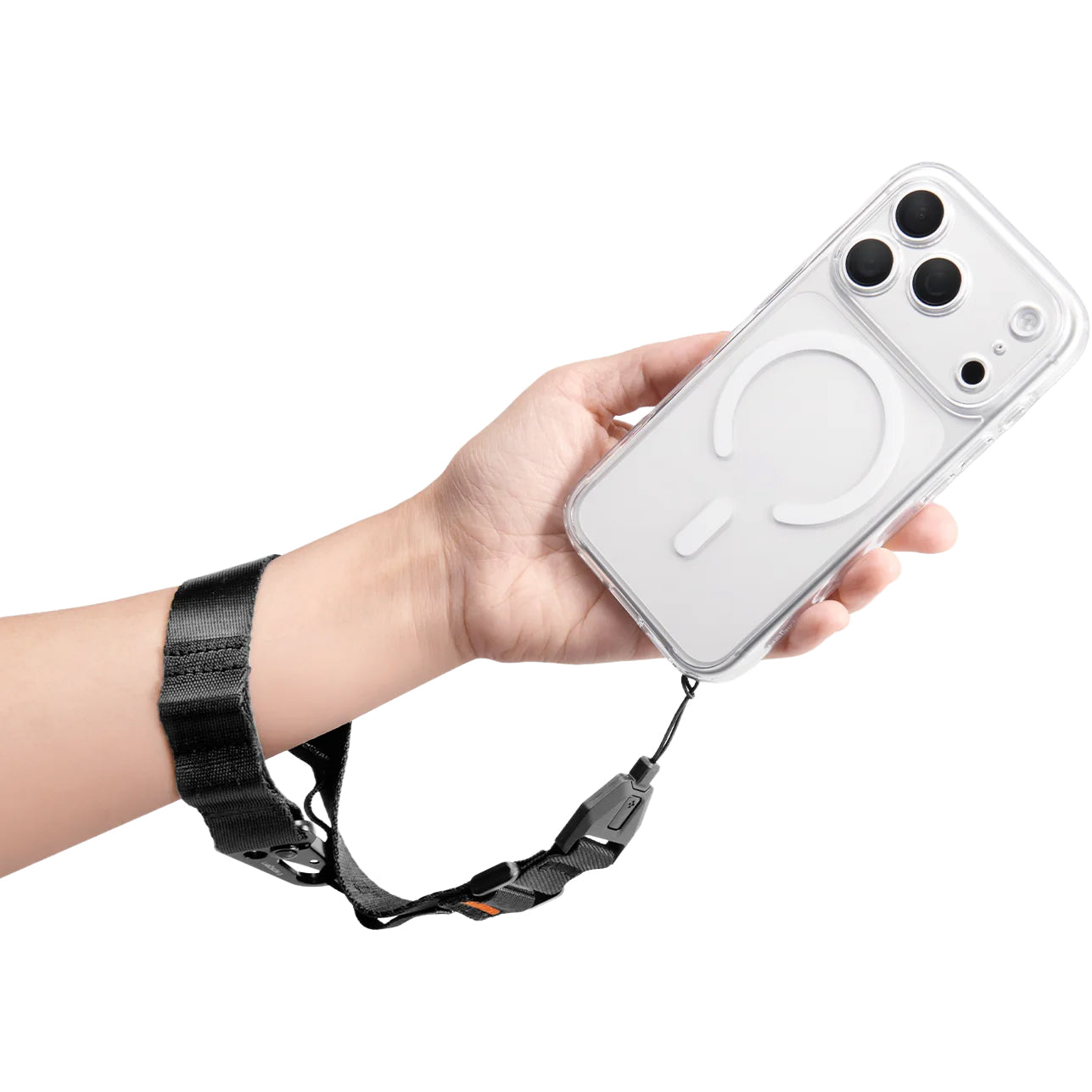 Handyband mit Handschlaufe, Spigen Lanyard DA30S, Schwarz