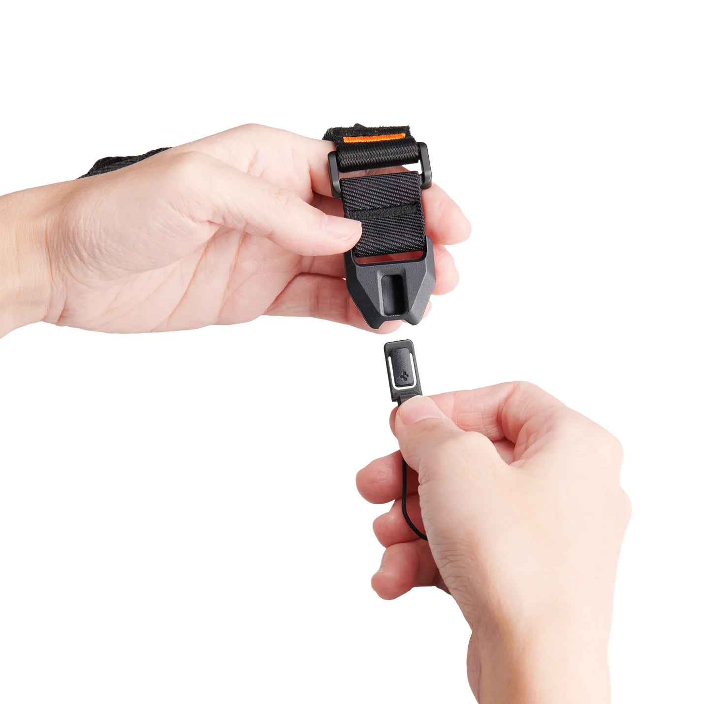 Handyband mit Handschlaufe, Spigen Lanyard DA30S, Schwarz