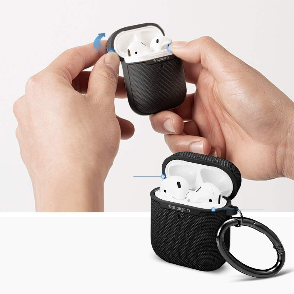 Schutzhülle Spigen Urban Fit für AirPods 2 / 1, Schwarz