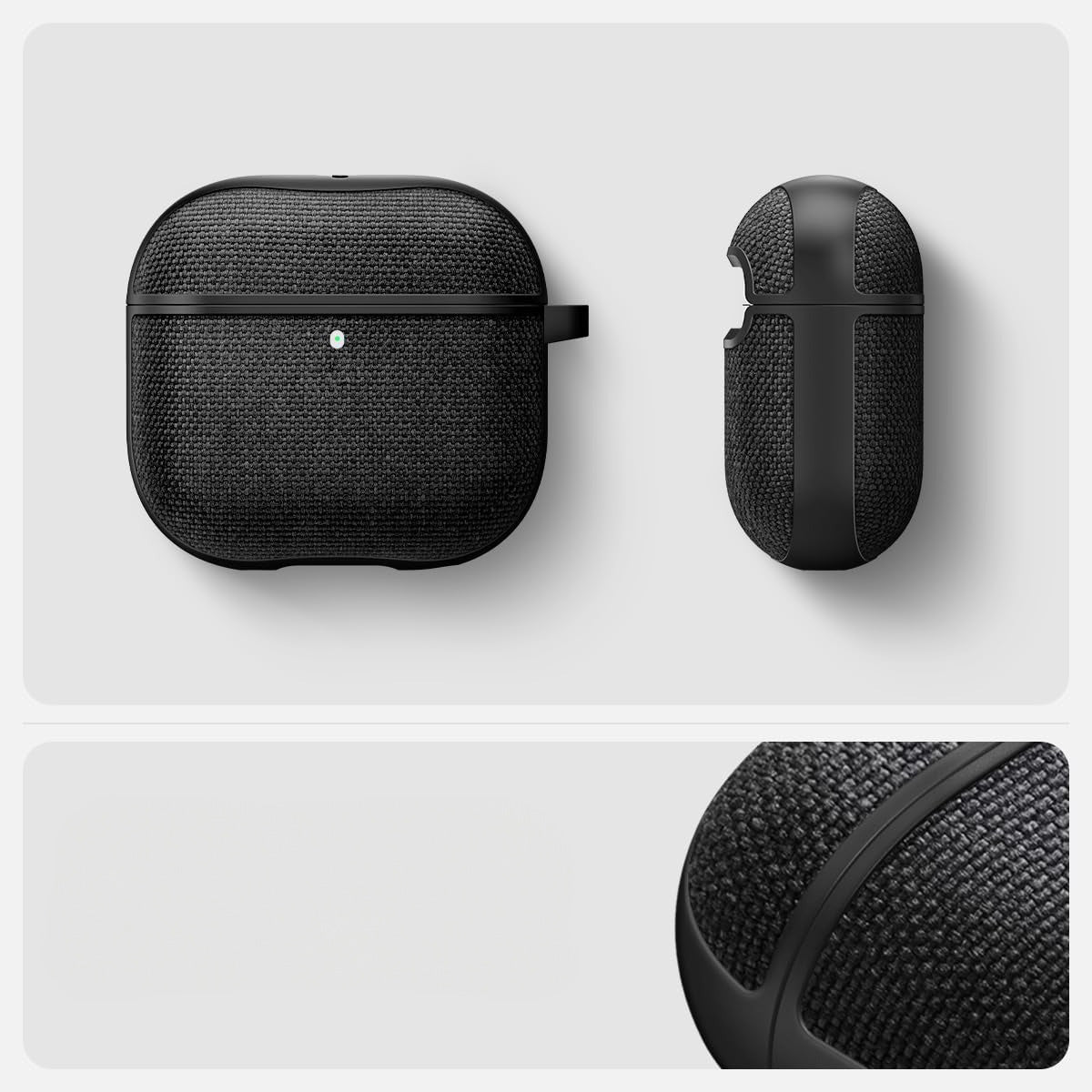 Schutzhülle für AirPods 4, Spigen Urban Fit, Schwarz