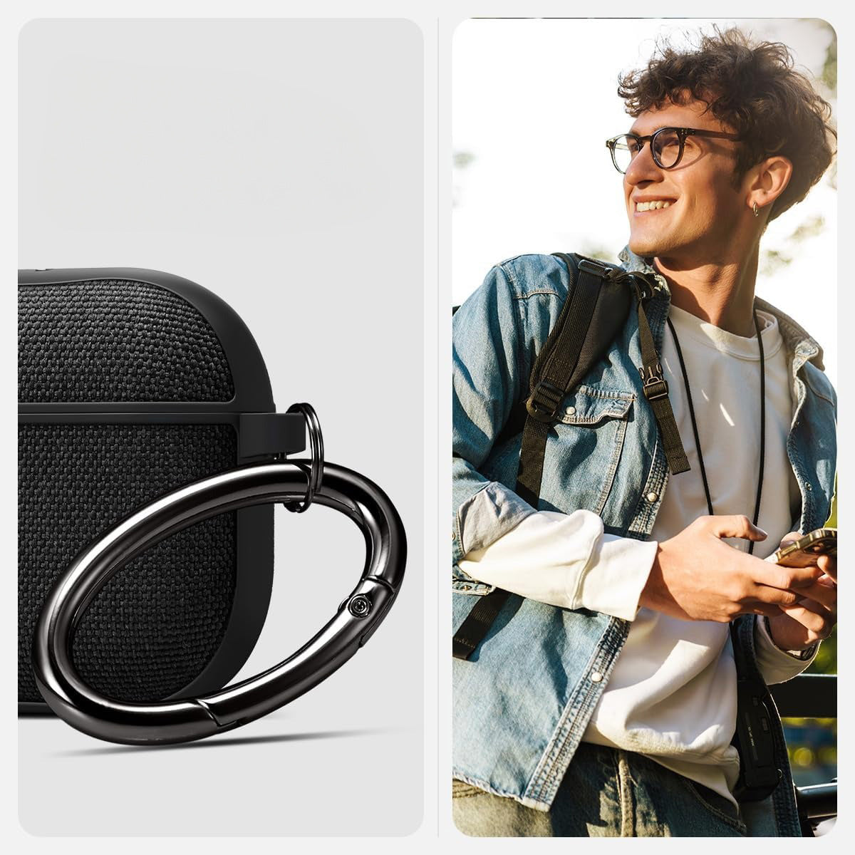 Schutzhülle für AirPods 4, Spigen Urban Fit, Schwarz