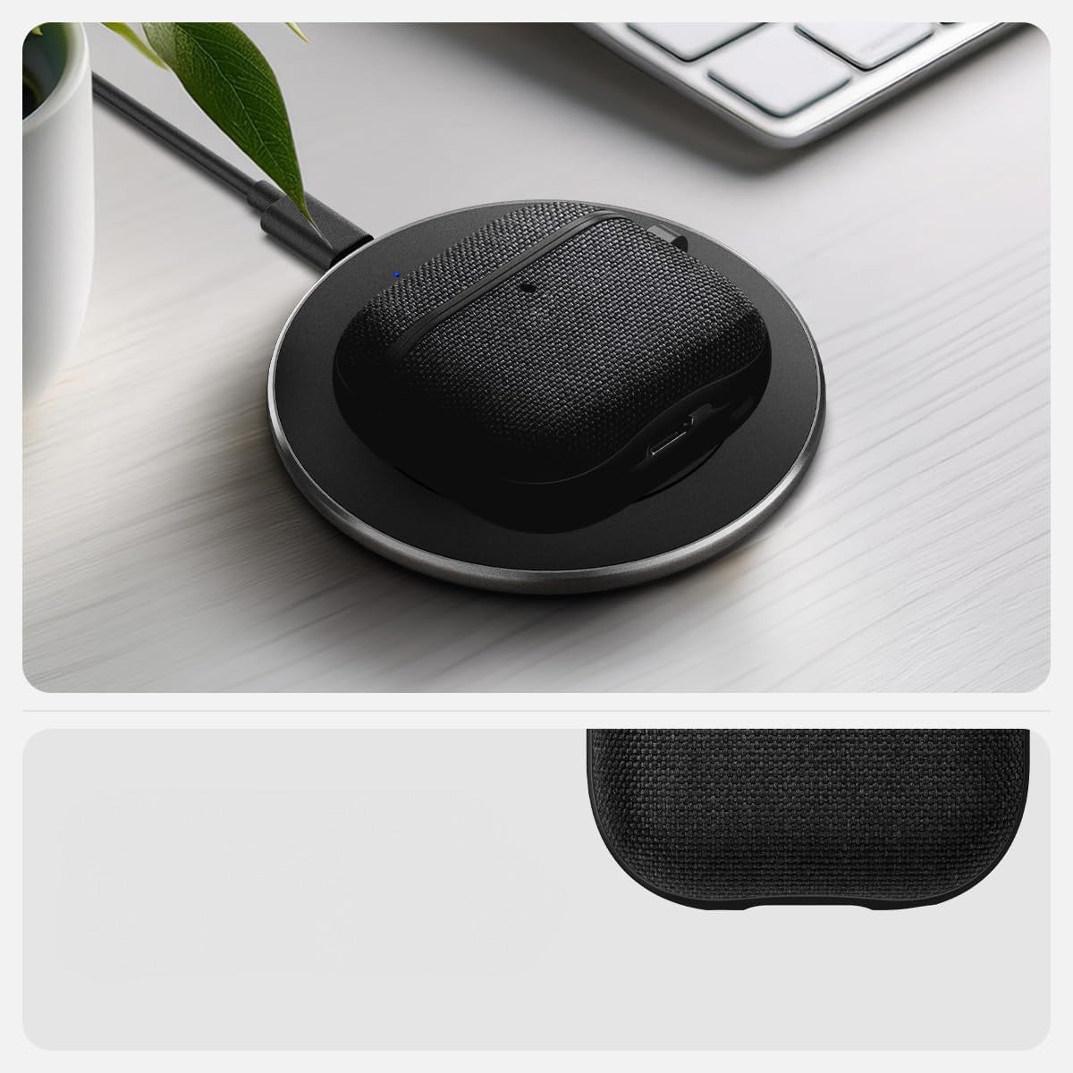 Schutzhülle für AirPods 4, Spigen Urban Fit, Schwarz
