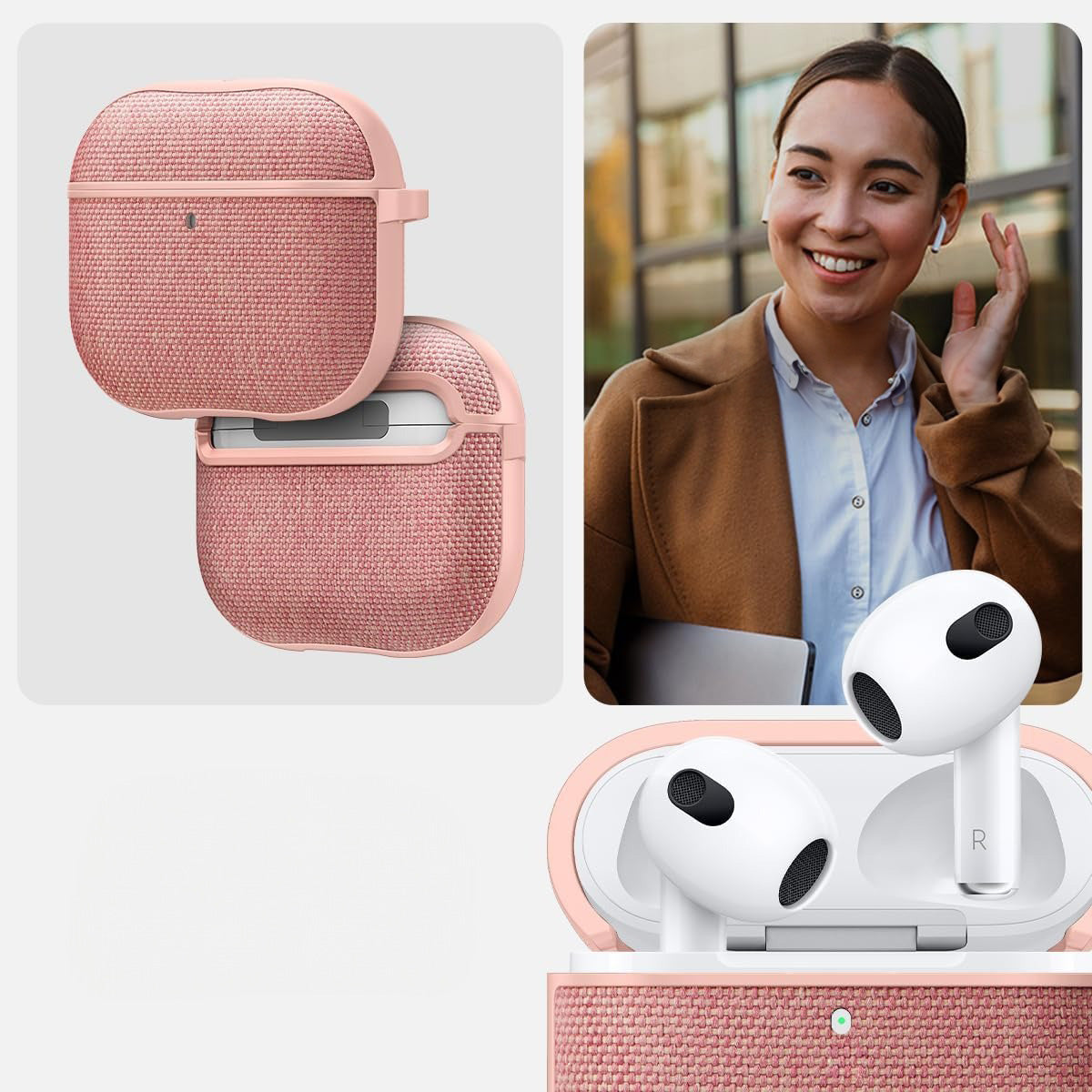 Schutzhülle für AirPods 4, Spigen Urban Fit, Rosa