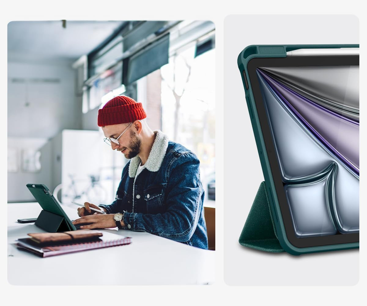 Schutzhülle für iPad Air 11" / 10.9" 2025/2024/2022/2020, Spigen Urban Fit, Grün