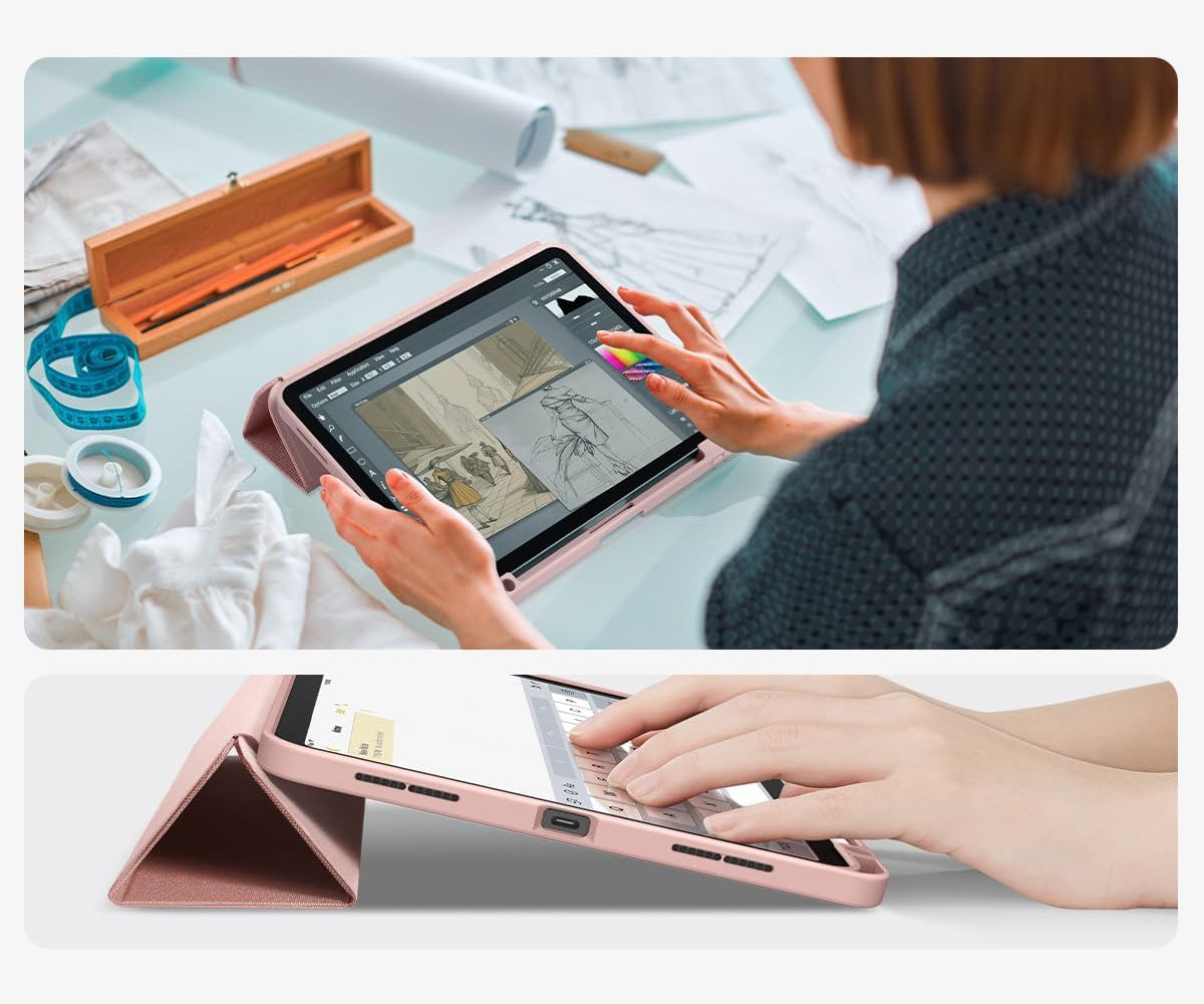 Schutzhülle für iPad Air 11" / 10.9" 2025/2024/2022/2020, Spigen Urban Fit, Rosa