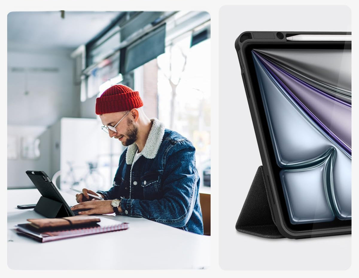 Schutzhülle für iPad Air 13" 2025 / 2024, Spigen Urban Fit, Schwarz