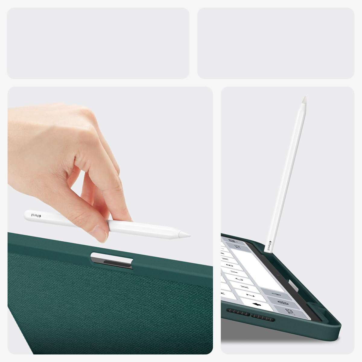 Schutzhülle für iPad Air 13" M4/M3/M2, Spigen Urban Fit, Grün