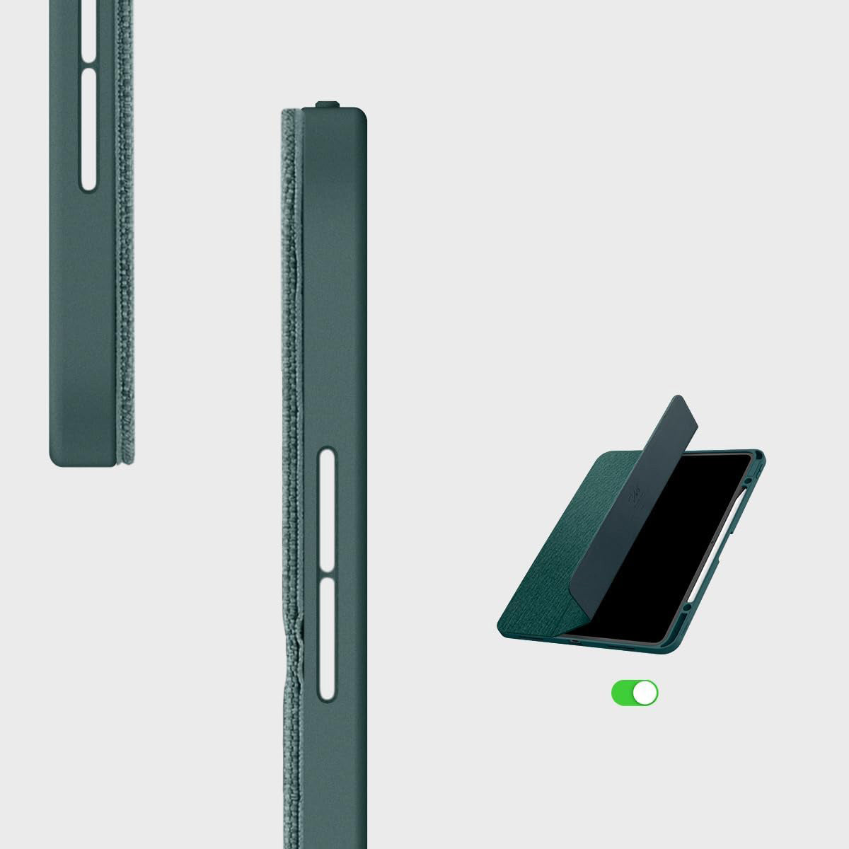 Schutzhülle für iPad Pro 13" 7 gen. 2024, Spigen Urban Fit, Grün