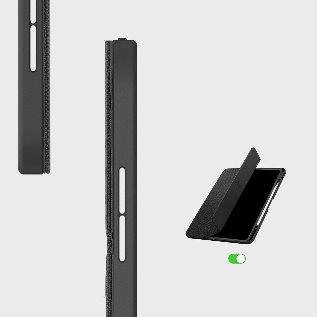 Schutzhülle für iPad Pro 13" 7 gen. 2024, Spigen Urban Fit, Schwarz